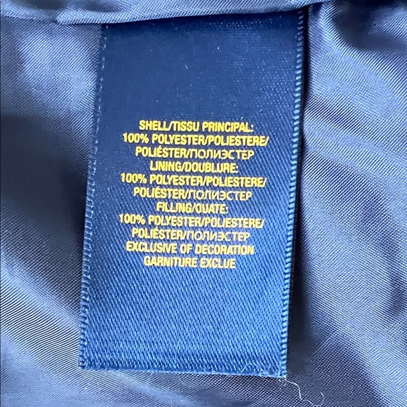 Polo by Ralph Lauren Toddler Navy Blue Jacket with Brown Corduroy Collar - Picture 6 of 7